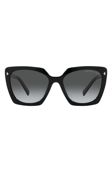 prada womens rectangle sunglasses|prada 55mm square sunglasses.